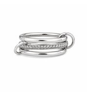 Stacked ring Zilver