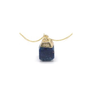 Necklace - Sky - Lapis lazuli - S.Steel - gold or silver