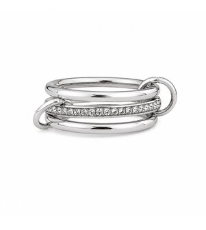 Stacked ring Zilver