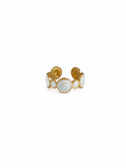 Parelmoer zomer ring