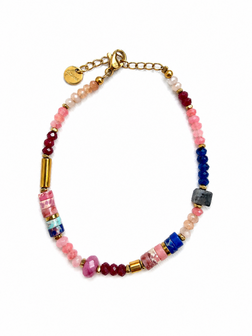 Colorful stone bracelet
