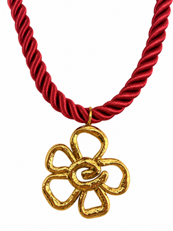 Flower statement necklace