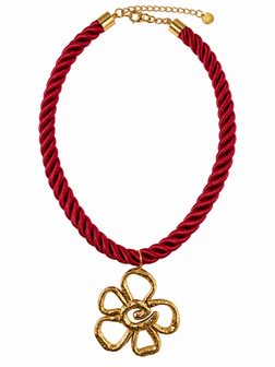Flower statement necklace