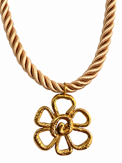 Flower statement necklace
