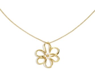 Long flower necklace 