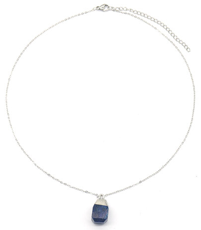 Necklace - Sky - Lapis lazuli - S.Steel - gold or silver