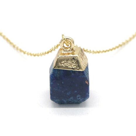 Necklace - Sky - Lapis lazuli - S.Steel - gold or silver