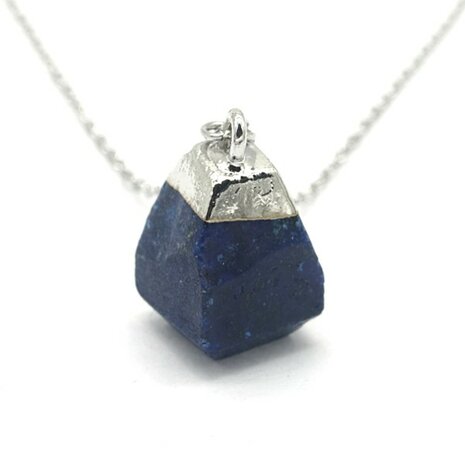 Necklace - Sky - Lapis lazuli - S.Steel - gold or silver