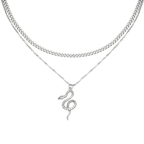 Ketting Chained Snake goud of zilver s.steel